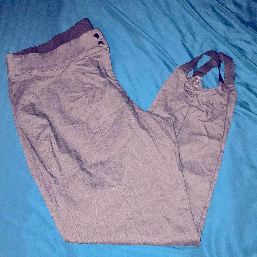 Plus size stirrup trousers